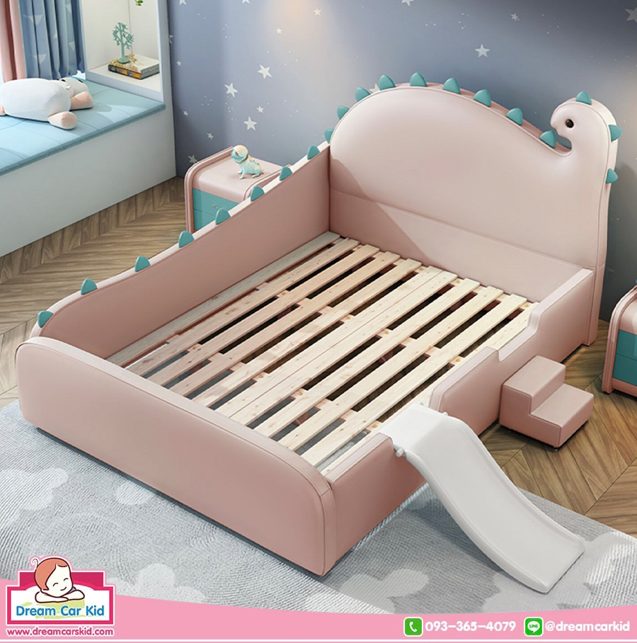 เตียงลายการ์ตูน รุ่น YA-1020 (Dino Bed) ขนาด 4 ฟุต