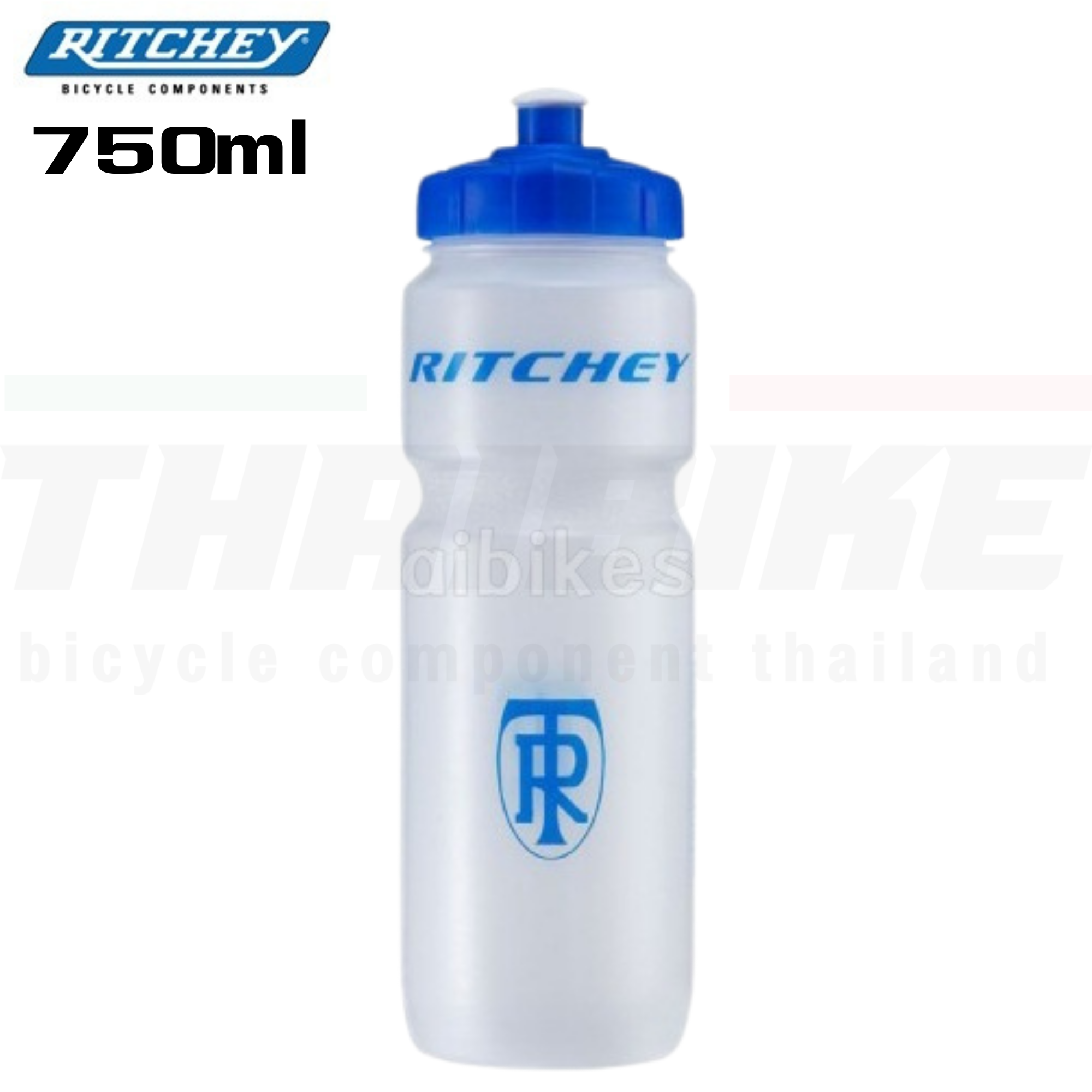 ขวดน้ำปั่นจักรยาน ขวดออกกำลังกาย RITCHEY สีขาวใส ขนาด 500/750 ml
