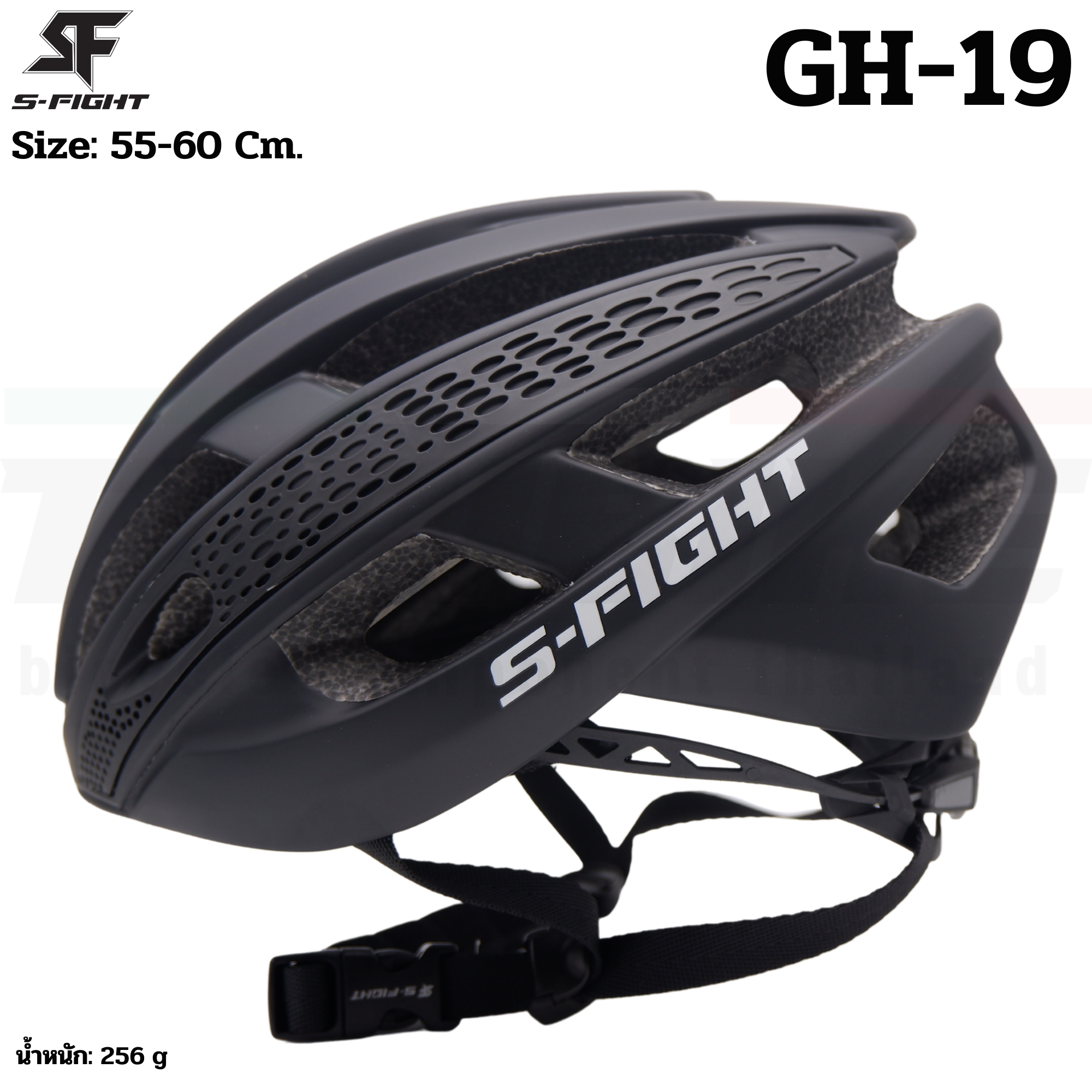 หมวกกันน็อคสำหรับการปั่นจักรยาน S-FIGHT รุ่น GH-19 ที่ออกแบบมาเพื่อความปลอดภัยและความสบายในการใช้งาน
