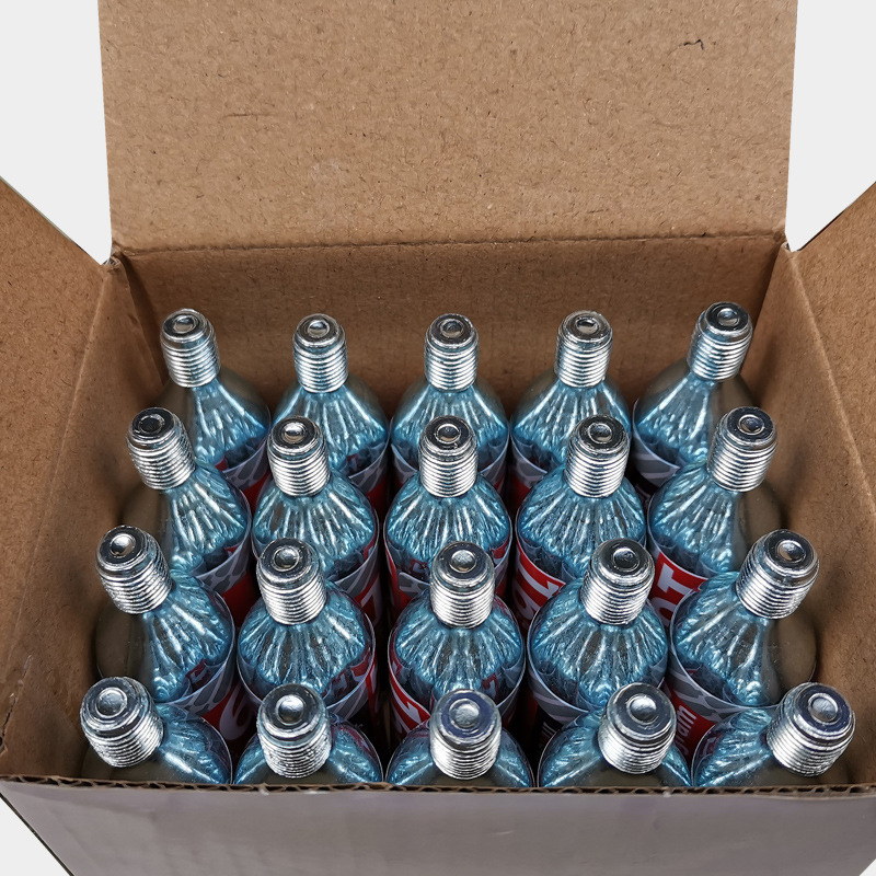 หลอด CO2 ขนาด 16 กรัม เติมลมรถจักรยาน มอเตอร์ไซต์ CO2 carbon dioxide 16g