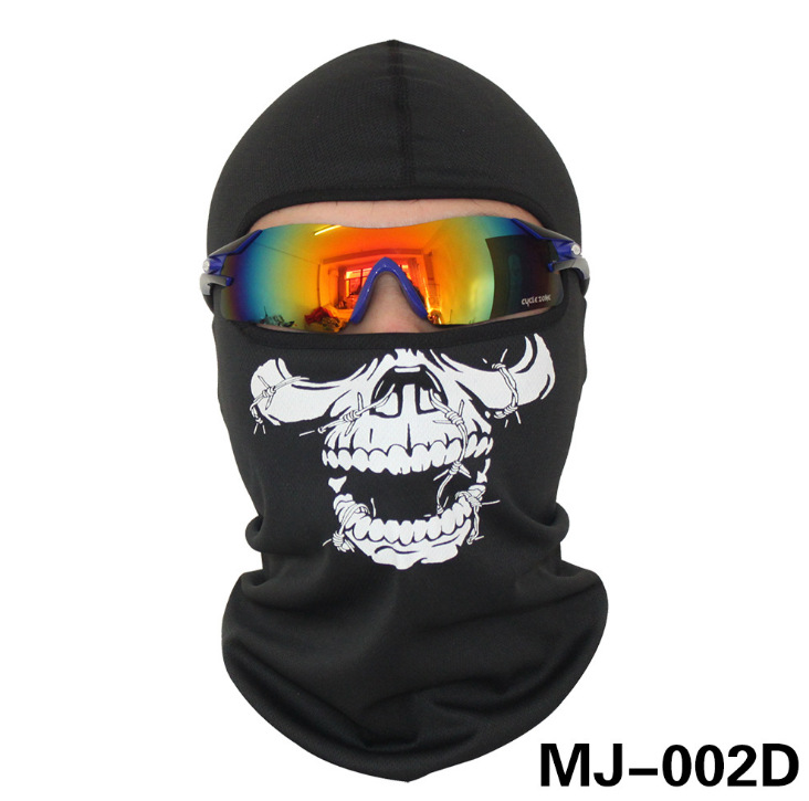 ผ้าบัฟแบบเต็มใบ ลายหัวกะโหลก กันแดด กันฝุ่น เช็ดเหงื่อ