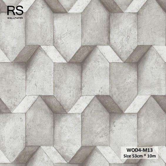 วอลเปเปอร์ลายอิฐ สีน้ำตาล WOD4-M13