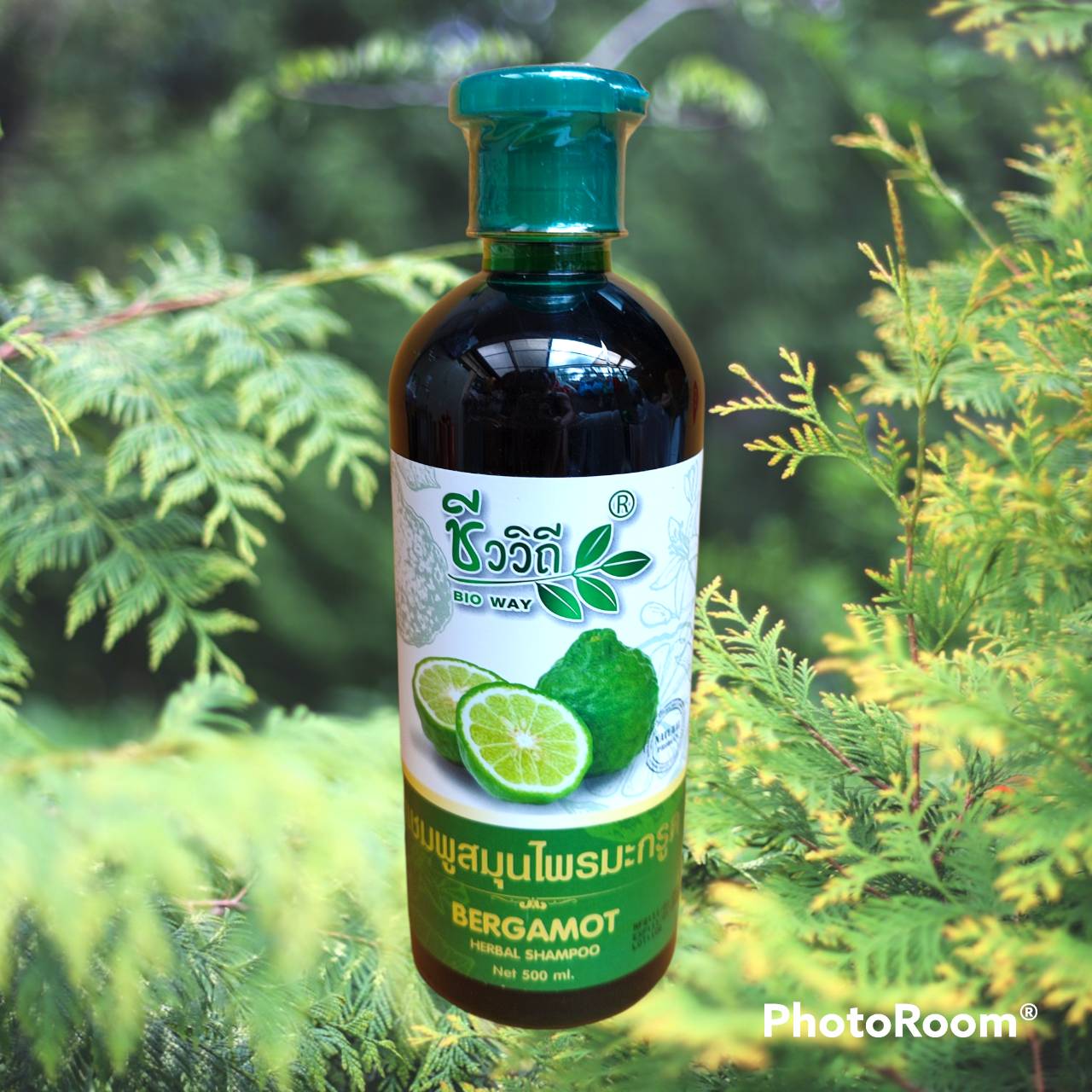 แชมพูสมุนไพรมะกรูดชีววิถี (Bergamot Herbal Shampoo Net 500 ml.