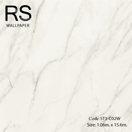 วอลเปเปอร์ลายหินอ่อนผิวสัมผัสด้าน ST3-C02W