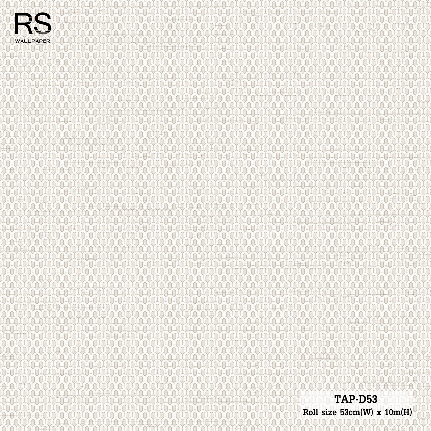 วอลเปเปอร์สไตล์โมเดิร์นทรงโค้งเกร็ดปลา สีเทา TAP-D53