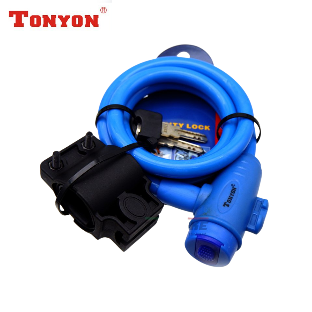 สายล็อคจักรยาน มอเตอร์ไซต์ TONYON แบบกุญแจ
