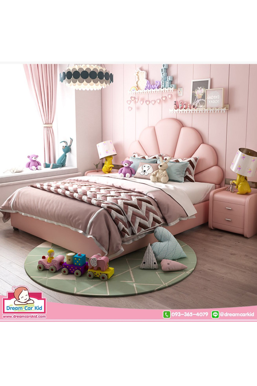 เตียงลายการ์ตูน รุ่น YA-1031 (Princess Bed)