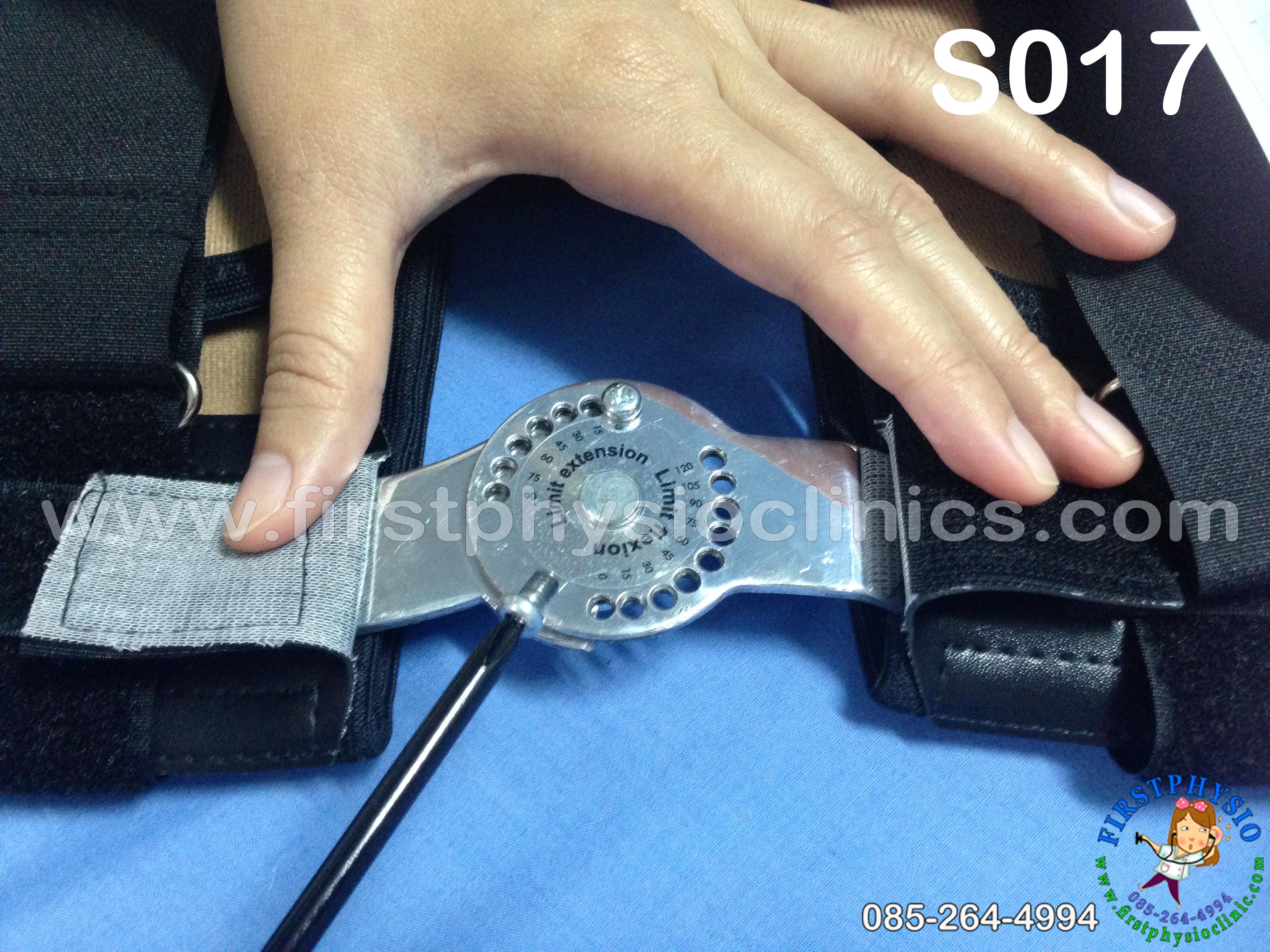 อุปกรณ์พยุงเข่าปรับองศาได้แบบสั้น/ประคองเข่าปรับมุม/พยุงเข่าแกนอลูมิเนียม Hinge Knee Support