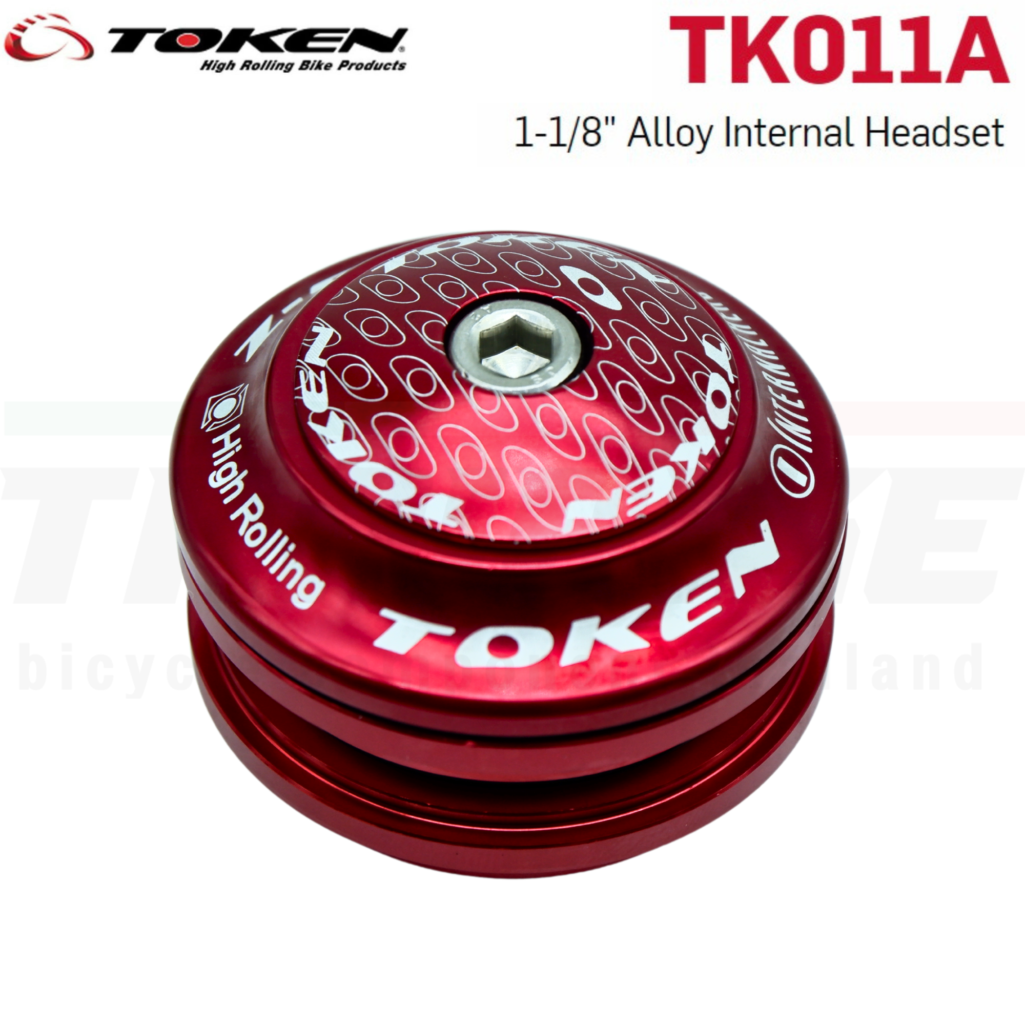 ถ้วยคอฝัง จักรยานTOKEN,TK011A 1 1/8" บนล่าง