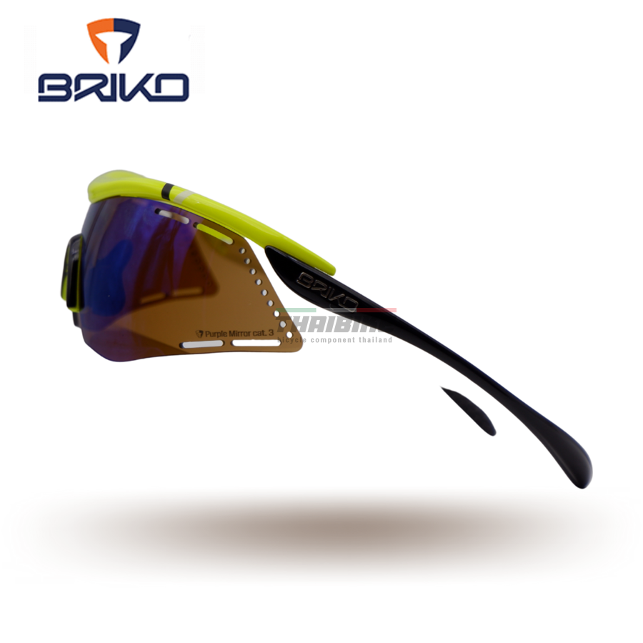 แว่นตากันแดดปั่นจักรยาน BRIKO ENDURE PRO TEAM 2 LENSES (Made in Taiwan)