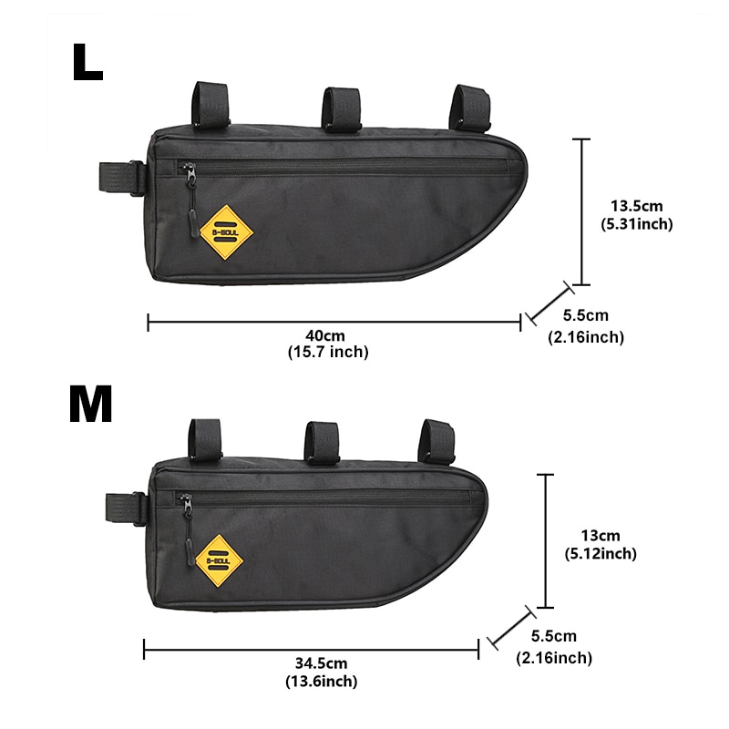 กระเป๋าใต้เฟรมจักรยาน B-SOUL SIZE L ใส่ของ กันน้ำ Pannier Bag Packing Accessories