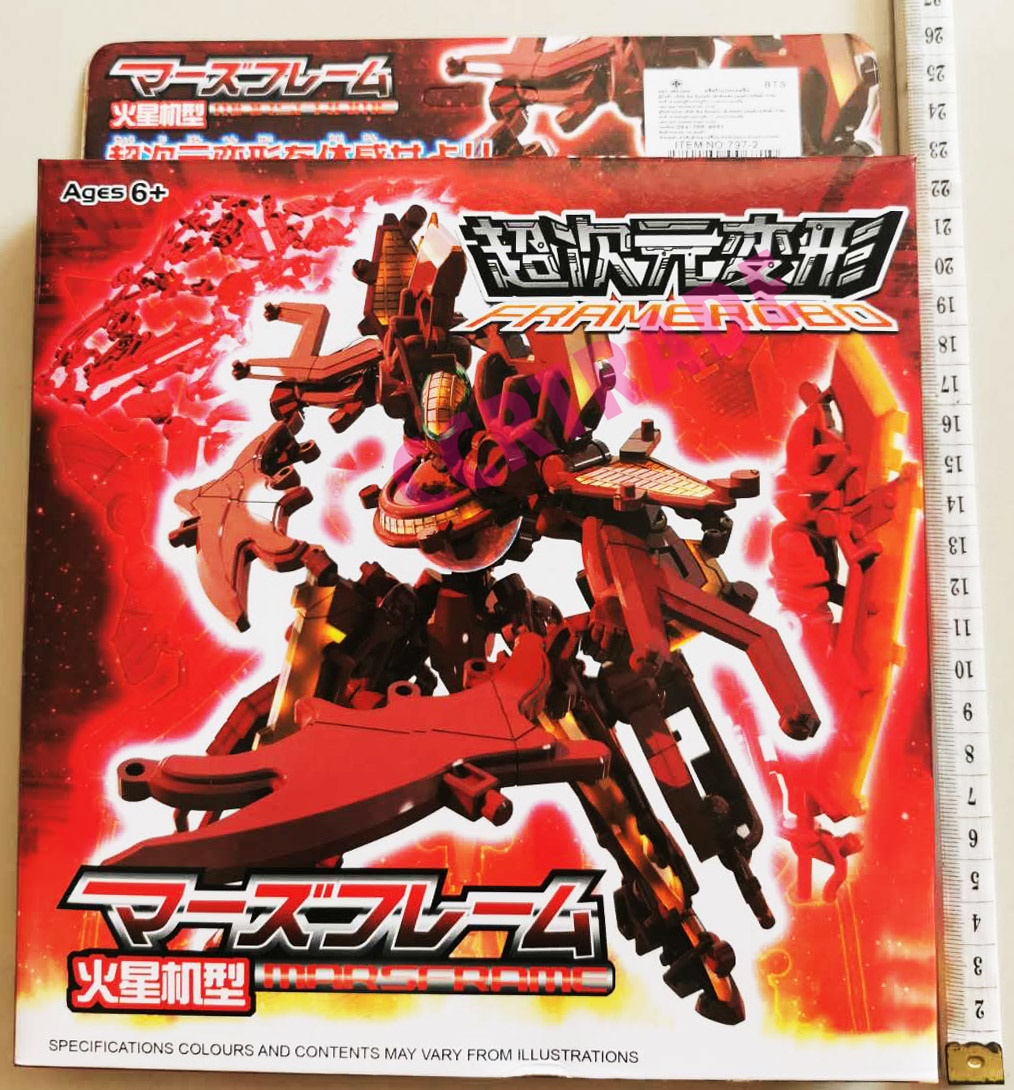 หุ่นยนต์อวกาศตัวต่อกล่อง 21x24.5 ซม.ถาด (1x18)