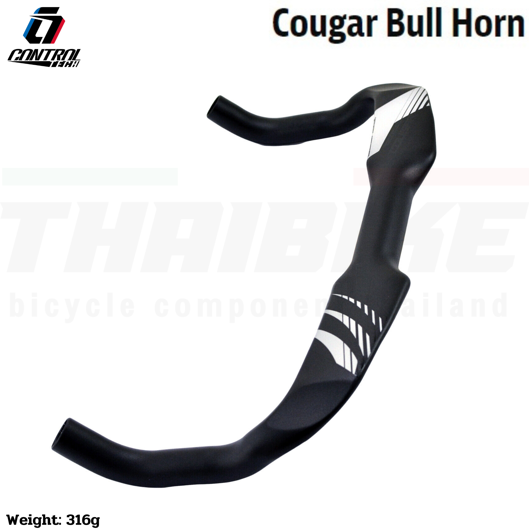 แฮนด์จักรยาน Bull Horn triathlon CONTROLTECH COUGAR Bull Horn Alloy