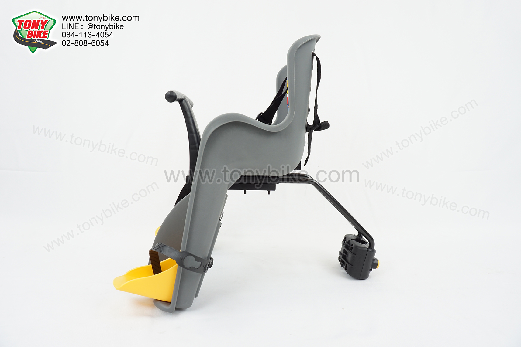 เก้าอี้เด็ก ติดจักรยาน ด้านหน้า พักเท้าเหลือง