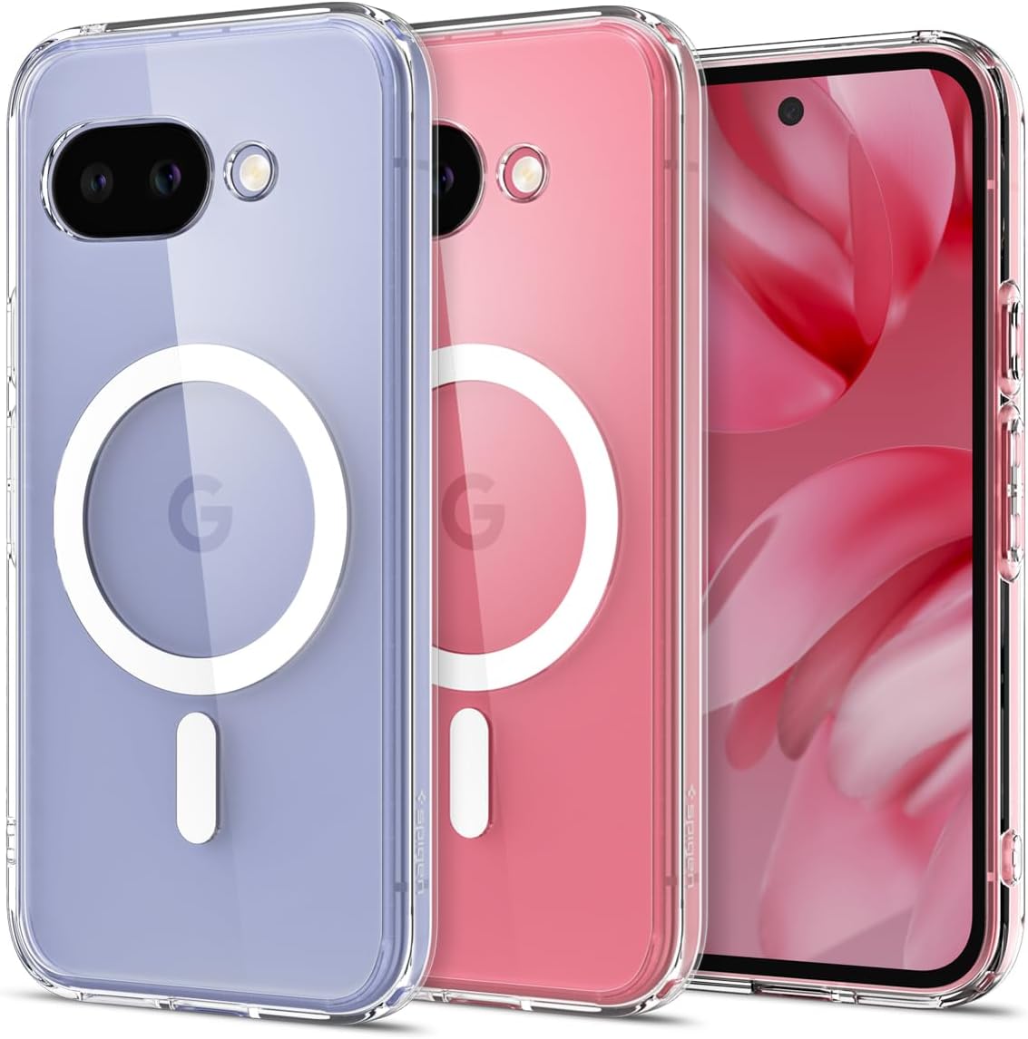 Spigen for Pixel 9a Case, Ultra Hybrid MagFit - Clear White