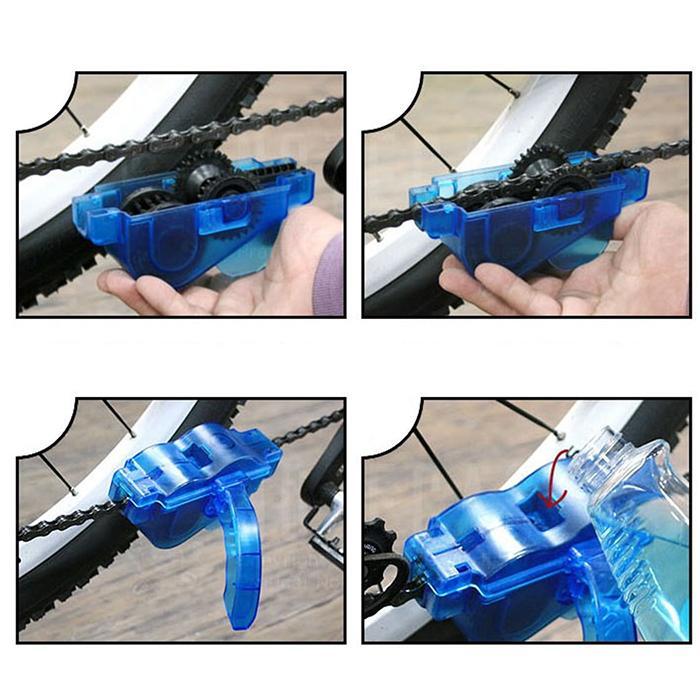 กล่องล้างโซ่ พร้อมแปรงขัดเฟืองและโซ่ จักรยาน