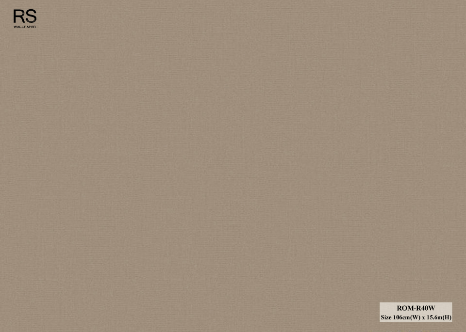 วอลเปเปอร์สีพื้นน้ำตาล ROM-R40W
