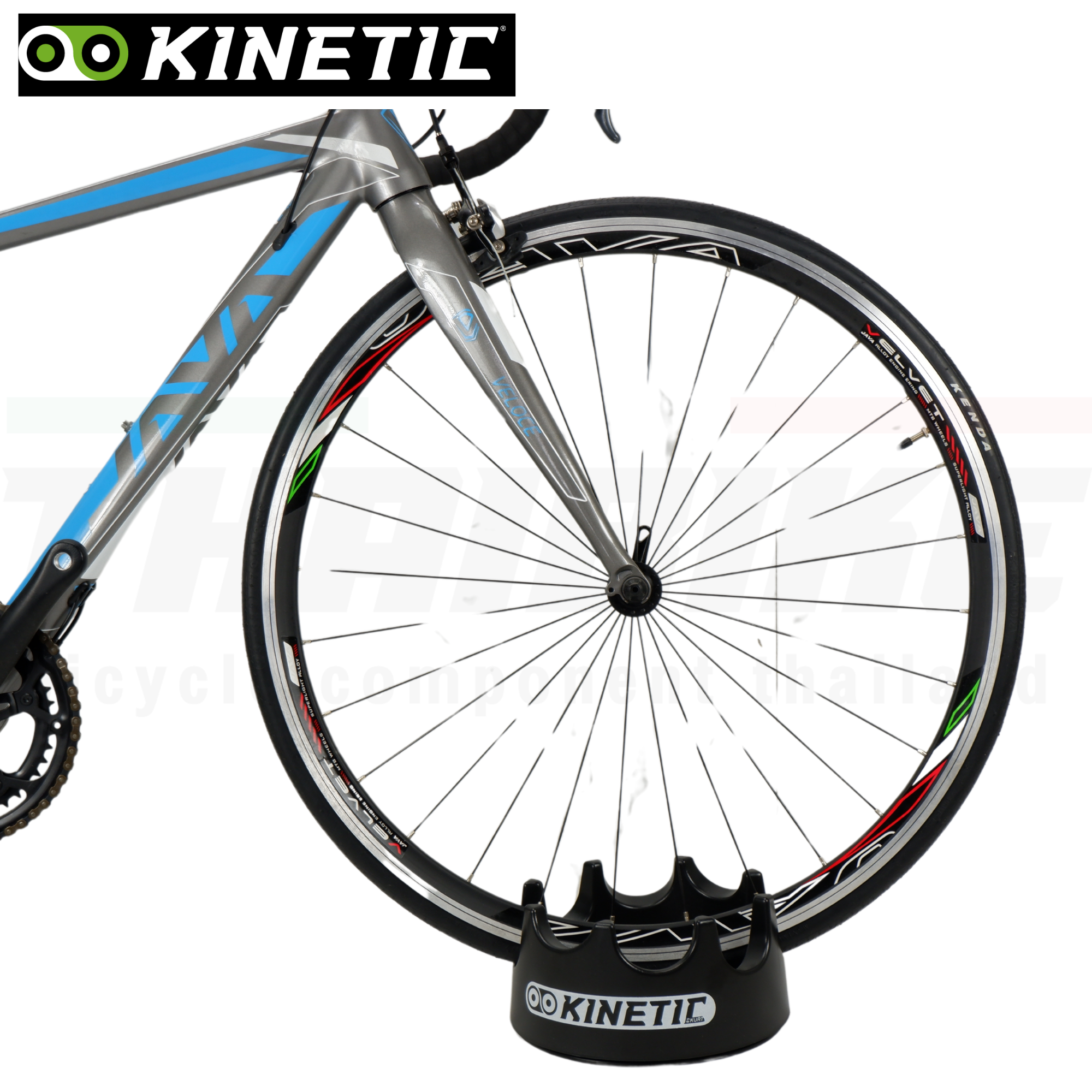 ถาดรองล้อหน้าจักรยาน แบบหมุนได้ Kinetic Turntable Riser Ring