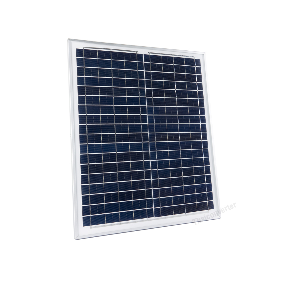 แผงโซล่าเซลล์ Poly Crystalline ขนาด 20W 18V