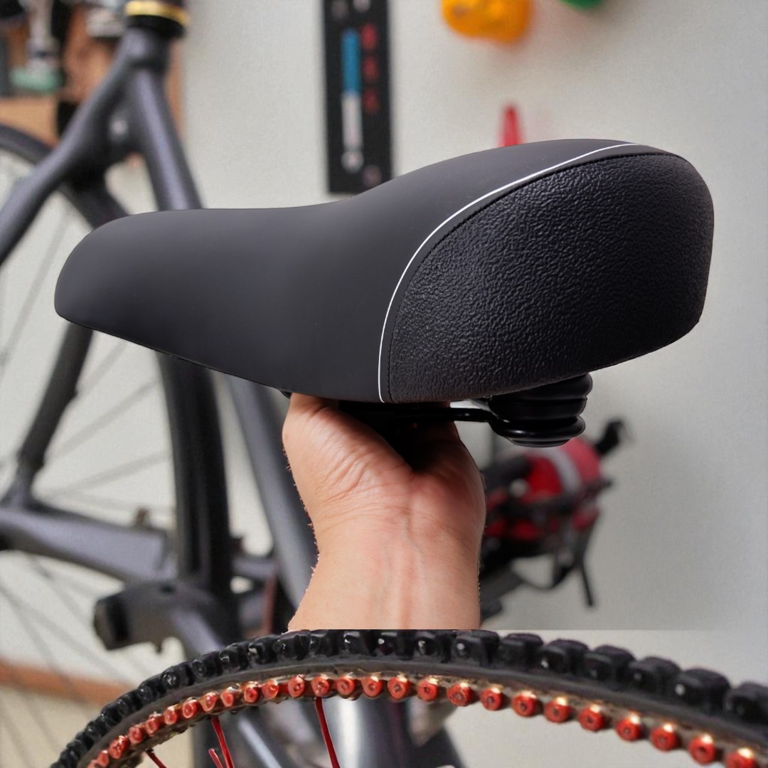 เบาะจักรยาน Comfort ขนาดใหญ่พิเศษ 30×32 ซม. สำหรับเบาะกว้าง นุ่มนั่งสบาย