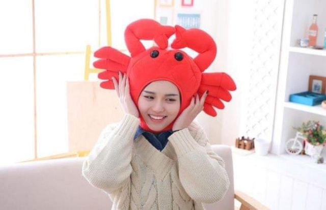 หมวกปู หมวกสัตว์ทะเล หมวกแฟนซี