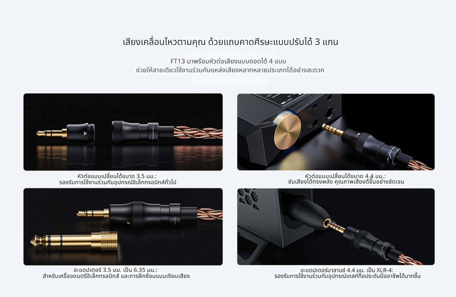 FiiO FT13 หูฟังเฮดโฟนบอดี้ไม้ สัมผัสหรูหรา คุณภาพเสียงที่เป็นเอกลักษณ์ ประกันศูนย์ไทย