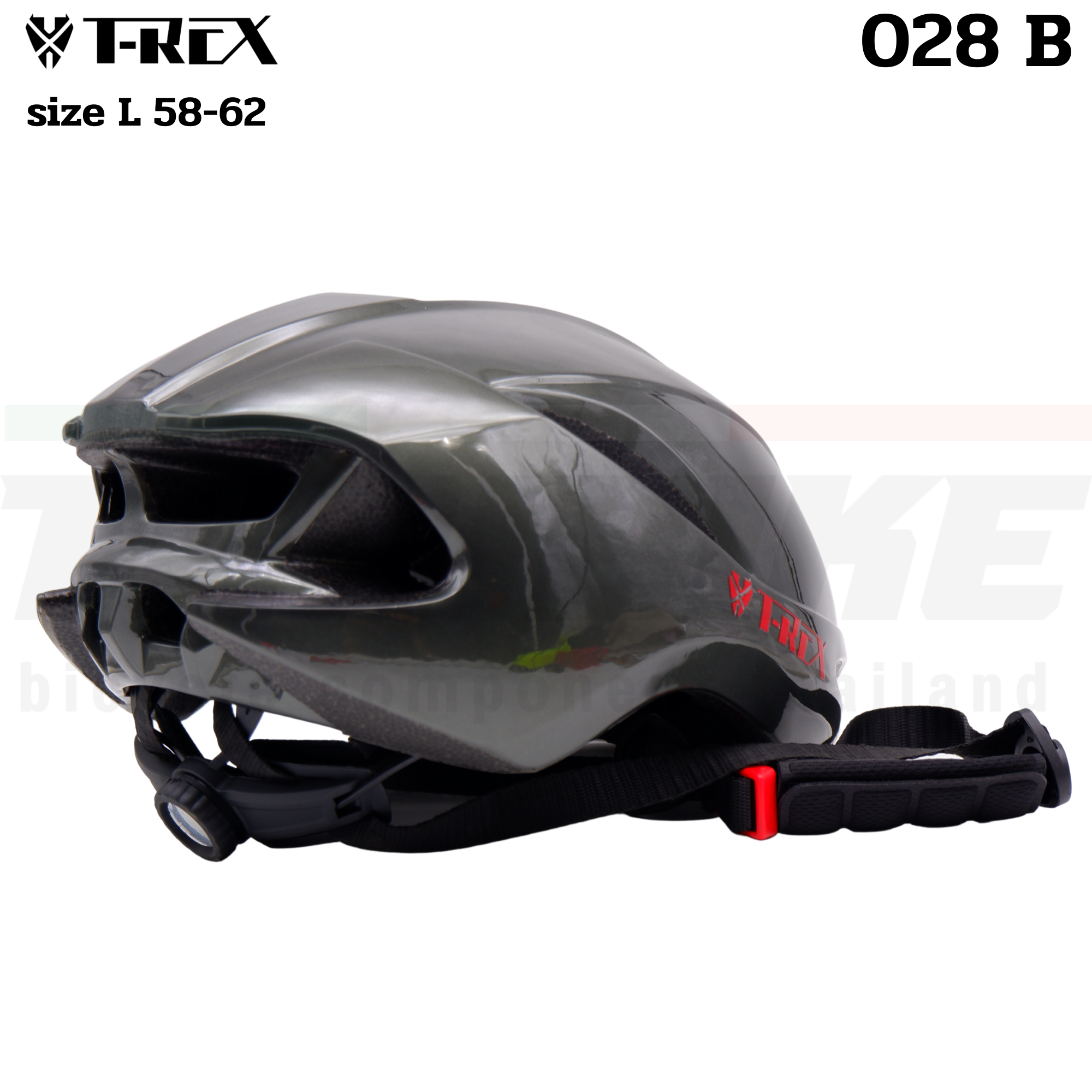 หมวกกันน็อคจักรยานเสือหมอบ เสือภูเขา THAIBIKE T-REX 028B SIZE L 58-62