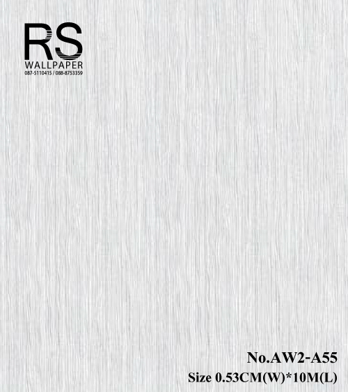 วอลเปเปอร์สีพื้นเทาครีม แท็กเจอร์นูน ริ้วเล็กๆ AW2-A55