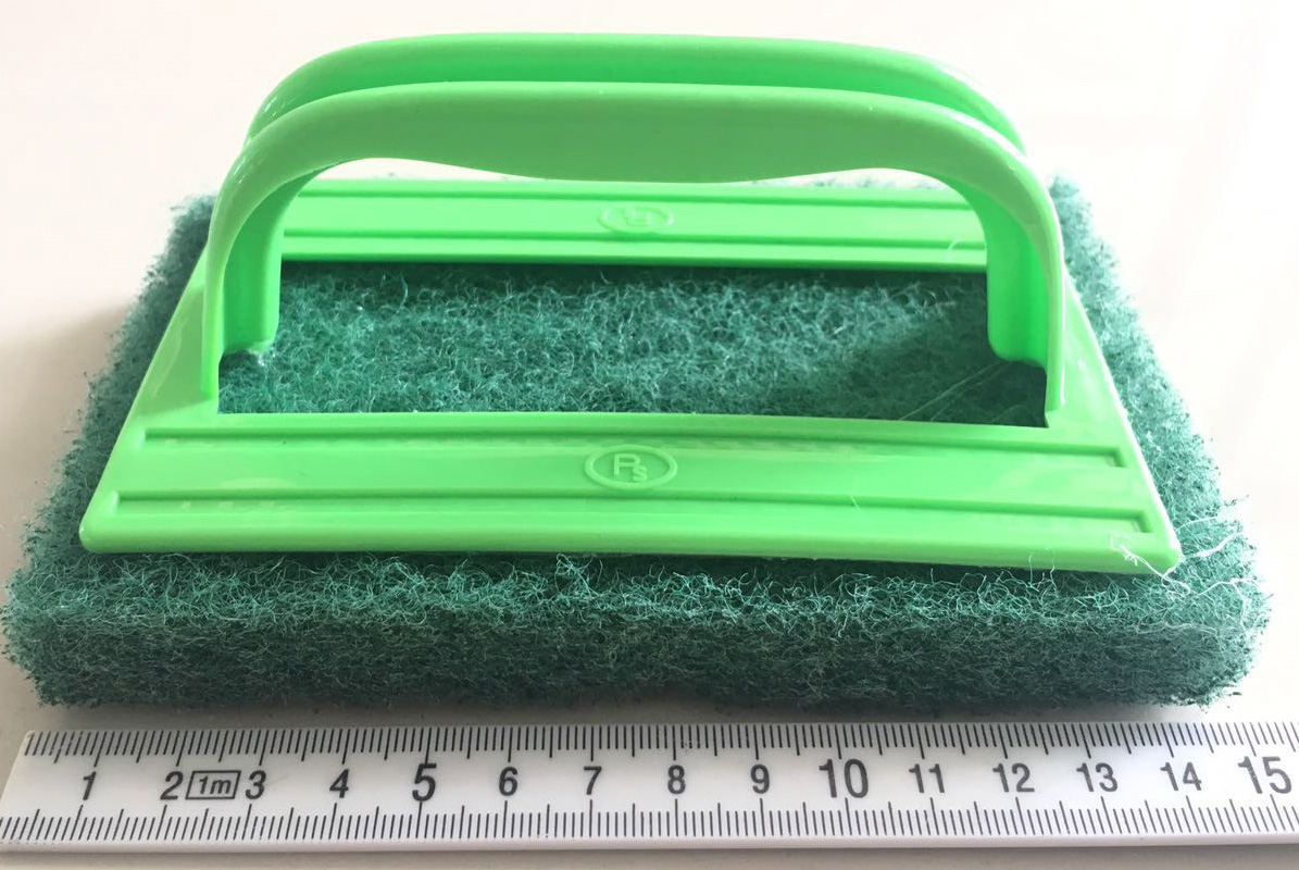 แปรงขัดพื้นติดสก็อตไบร์ทหนา 20 มิล 15 ซม.