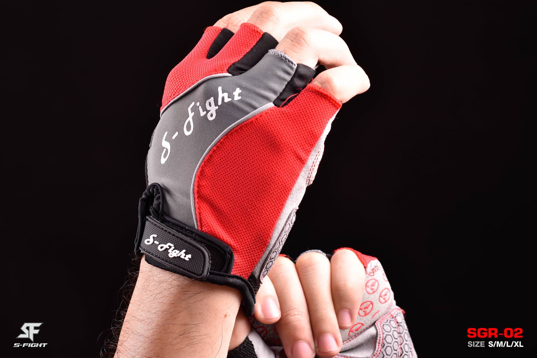 ถุงมือปั่นจักรยานเสือหมอบ เสือภูเขา S-FIGHT รุ่น SGR-02