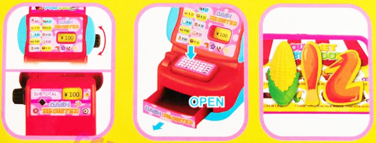 ชุดแคชเชียร์ฟาสฟู๊ดมินิแผงครอบ 32 ซม.(1x3)