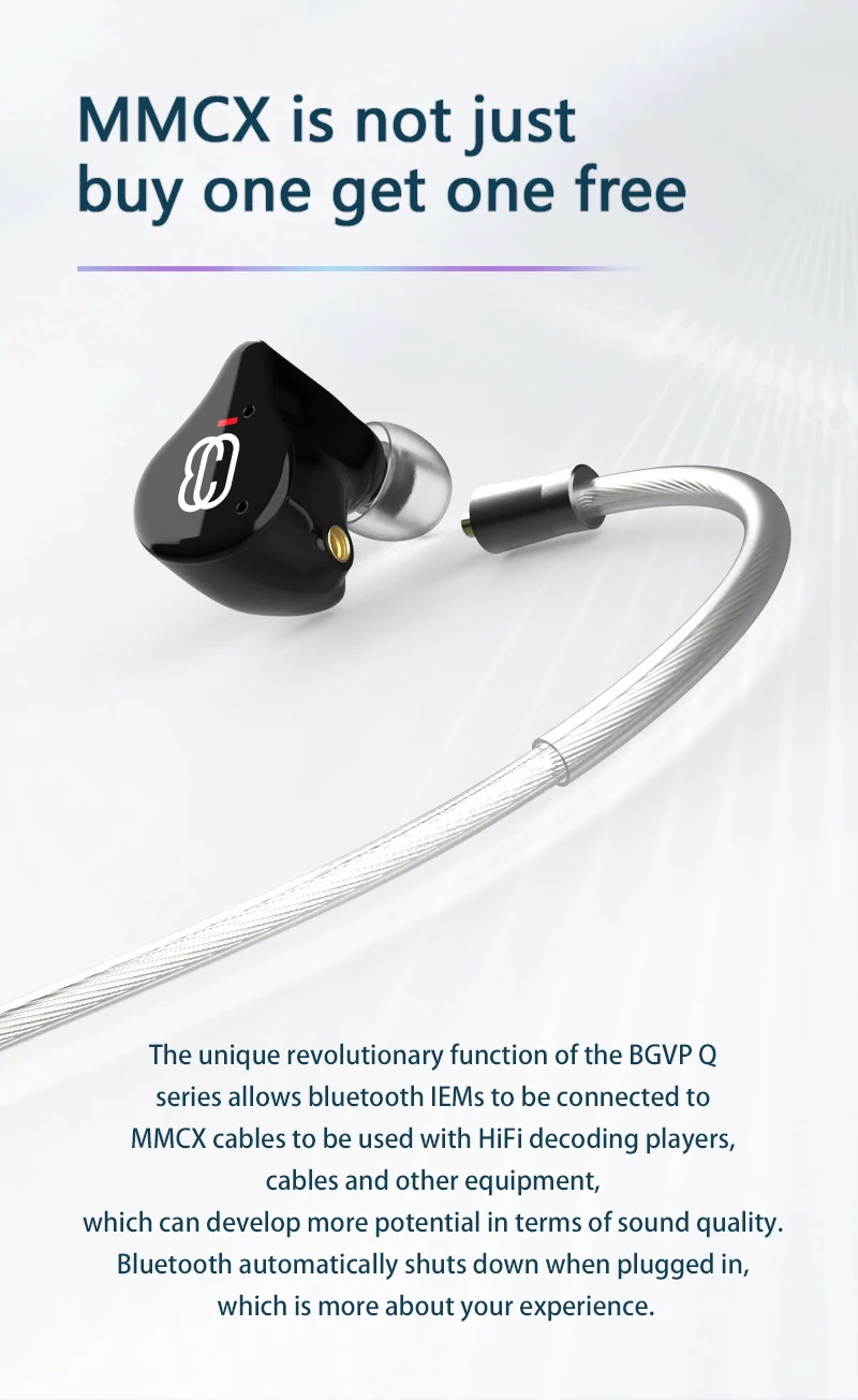 BGVP Q3 หูฟัง TWS 2 ไดรเวอร์ 1DD+1BA รองรับ Bluetooth5.3 ประกันศูนย์ไทย