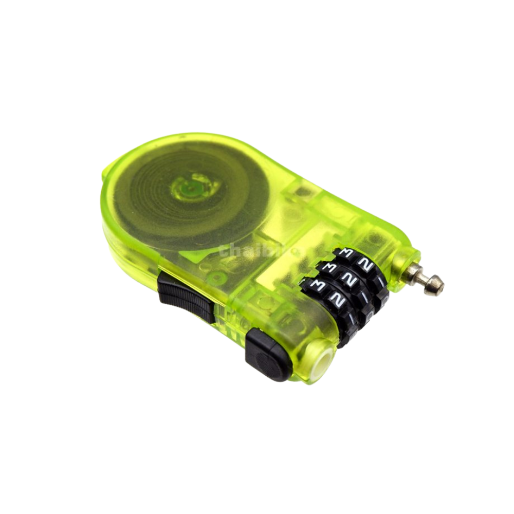 สายล็อคจักรยาน ล็อคหมวกกันน็อคแบบสายเคเบิ้ล แบบล็อครหัส