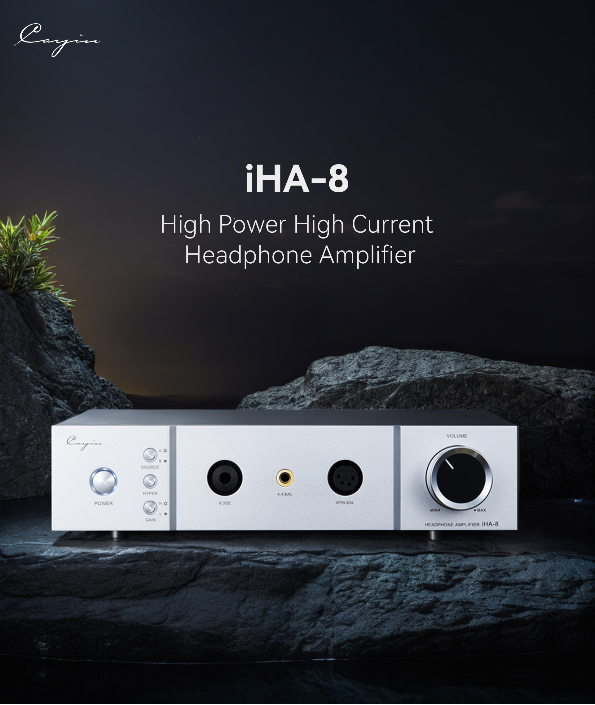 Cayin IHA-8 แอมป์หูฟัง 4 ช่องสัญญาณ Class A แบบ Discrete MOSFET กำลังขับสูง ประกันศูนย์ไทย