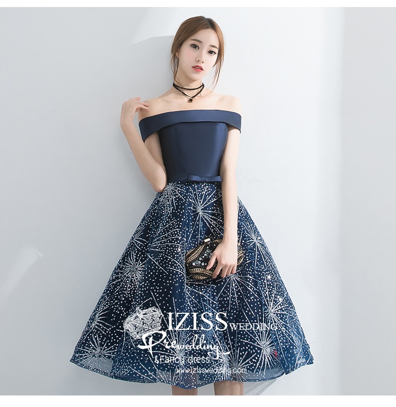 DS026 - **พร้อมส่งค่ะ** ชุดราตรี เดรสสั้นออกงาน (short dresses) ชุดไปงานแต่งงานสวยๆ "ธีมสีกรม"
