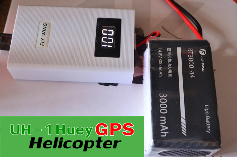๊็UH-1 Huey GPS Helicopter 450 FLywing+H1