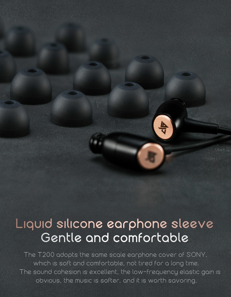 ขาย Auglamour T200 หูฟัง Dynamic พร้อมไมค์ สายทองแดงหุ้มฉนวน TPE