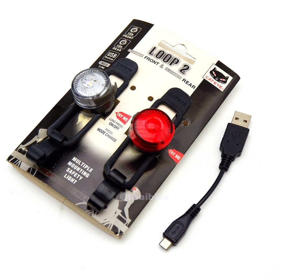 ชาร์จ USB ไฟกระพริบแคทอาย CATEYE LOOP2 RC SLLD140RCFR USB