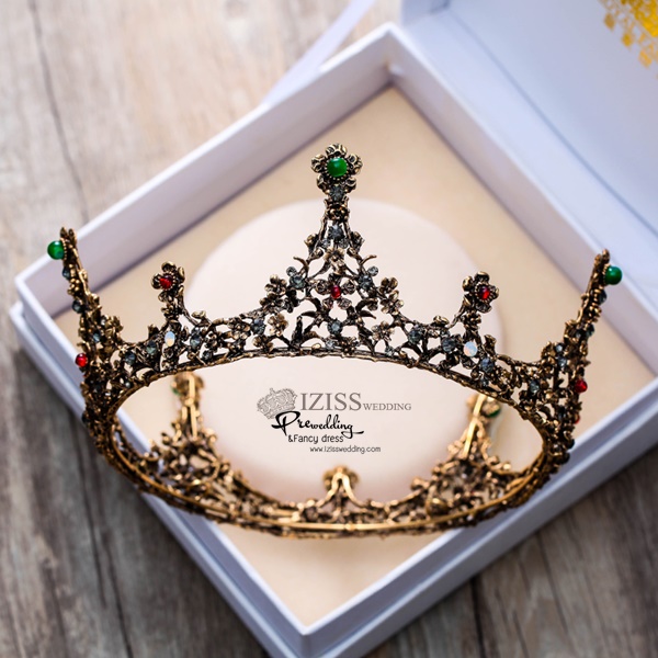 AC031 **รวม10แบบเทียร่าสวยๆ**พรีออเดอร์เทียร่า มงกุฎเพชร ต่างหูและสร้อยคอ ชุดเครื่องประดับเจ้าสาวสวยหรูดุจเจ้าหญิง