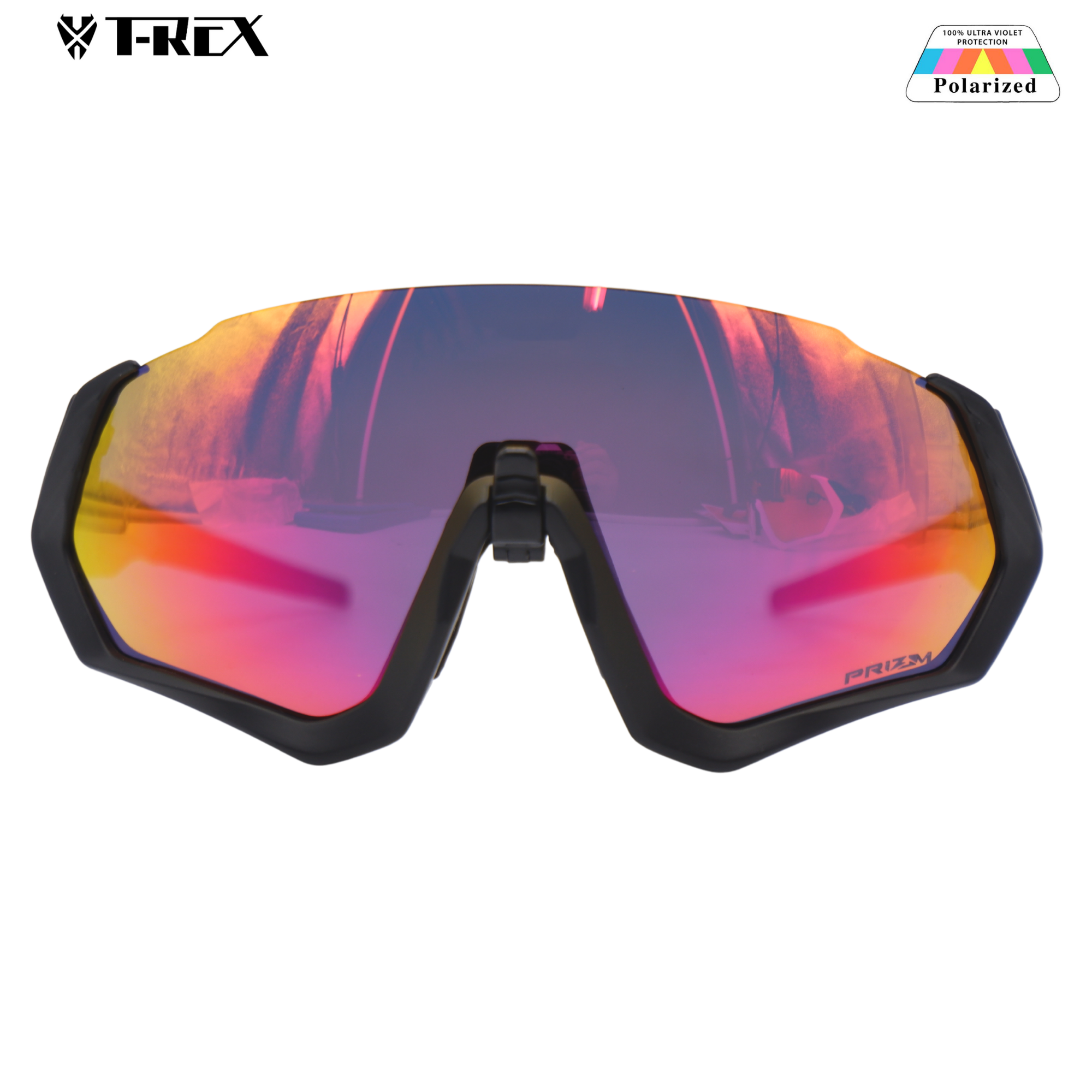 แว่นตาปั่นจักรยานแบบเปลี่ยนเลนส์ T-REX S1234 พร้อมกล่อง ผ้าเช็ดแว่น