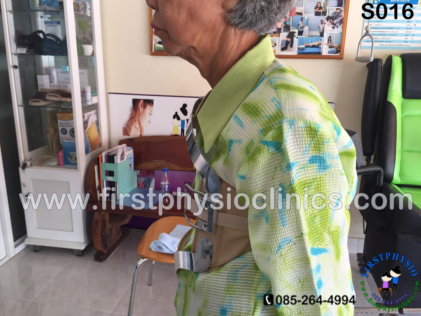 พยุงหลังโครงเหล็กด้านหน้า เจเวท พยุงลำตัวกระดูกทรุด ป้องกันการโค้งงอของหลังมาด้านหน้า,ด้านหลัง,ด้านข้าง Jewett Brace