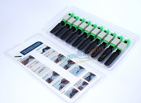 หัวSC Fast Connector SC/APC แผงละ10หัว (Side Open)