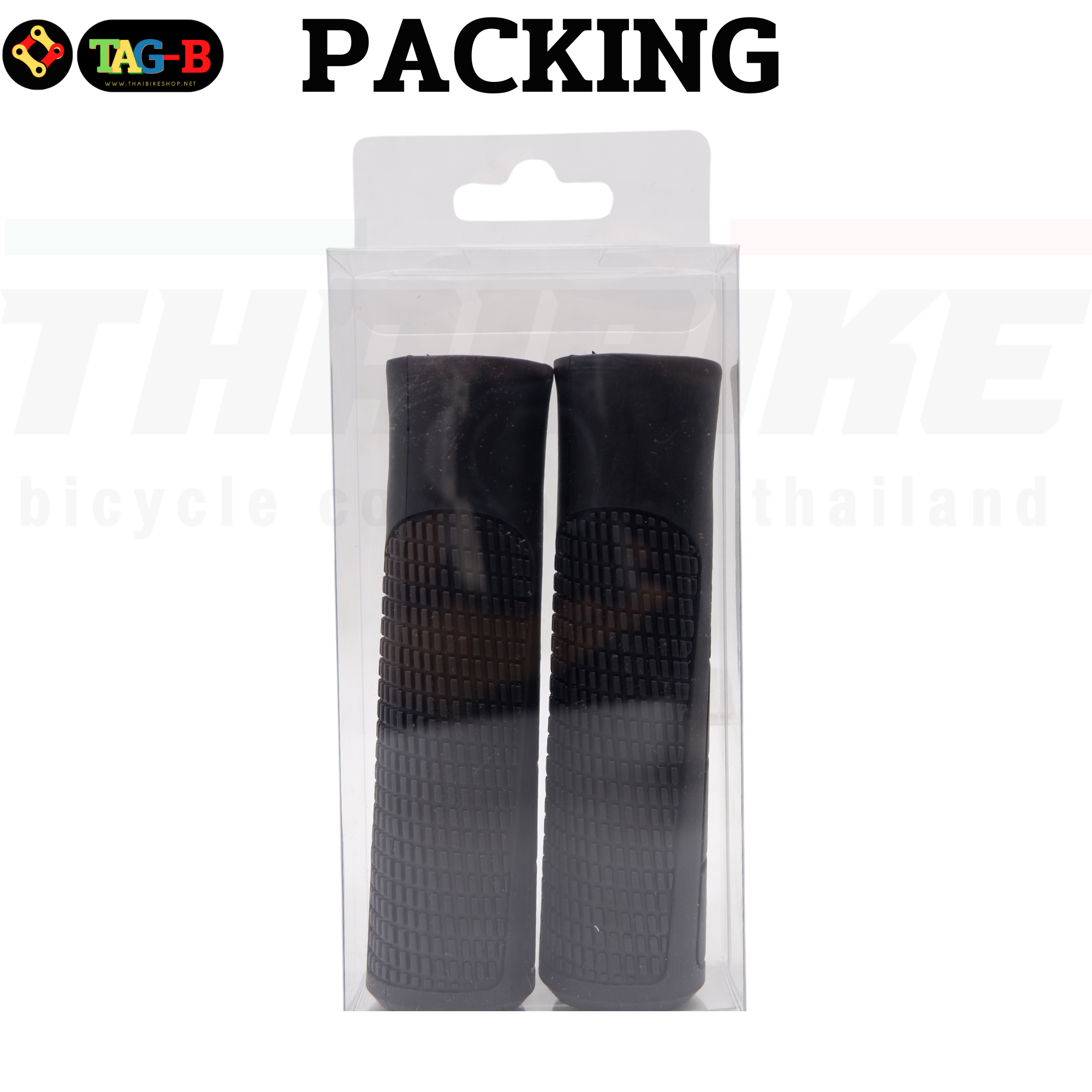 ปลอกแฮนด์จักรยานเสือภูเขาแบบยาง TAG-B 01 ยางนุ่ม พร้อมแพคกิ้ง
