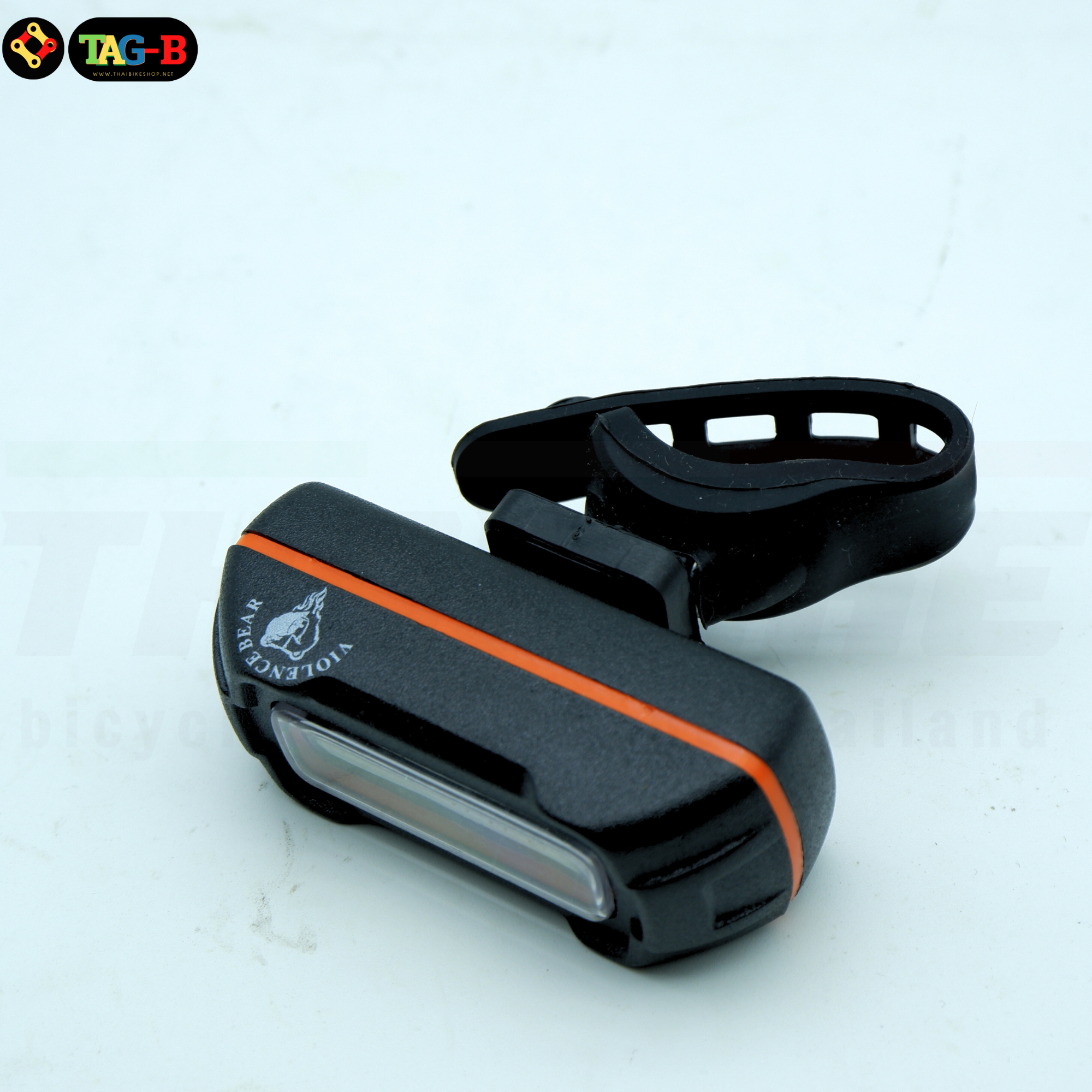 ไฟท้ายจักรยานแบบสองสี COB BICYCLE LIGHT HYD-012 ใช้ถ่าน