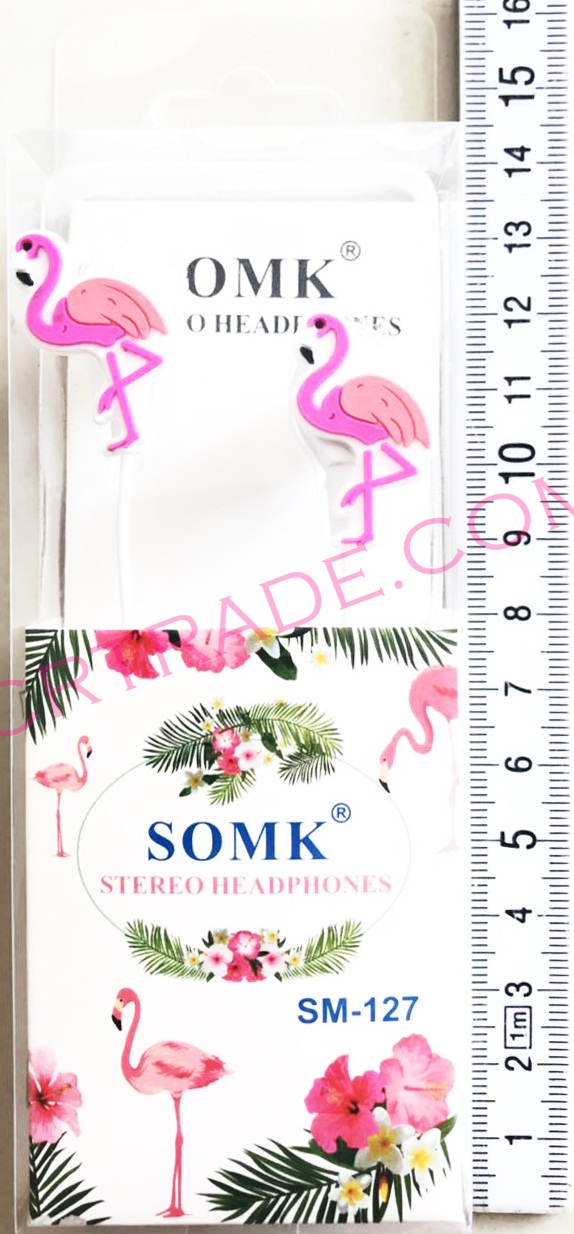 หูฟังการ์ตูนกล่อง ลายฟามิงโก้ 15 ซม.
