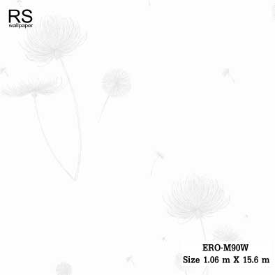 วอลเปเปอร์ ลายดอกไม้ พื้นสีขาว ERO-M90W