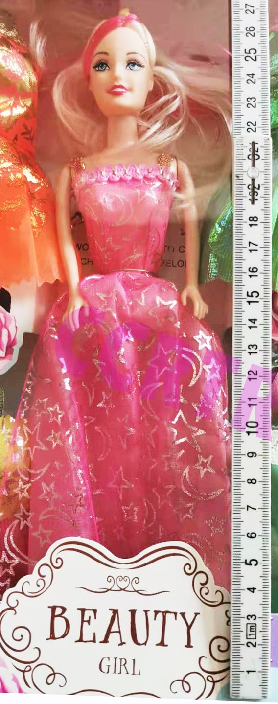 บาร์บี้แต่งตัว+กระโปรง 12 ชุดกล่องใหญ่ 33 ซม.(1x3)