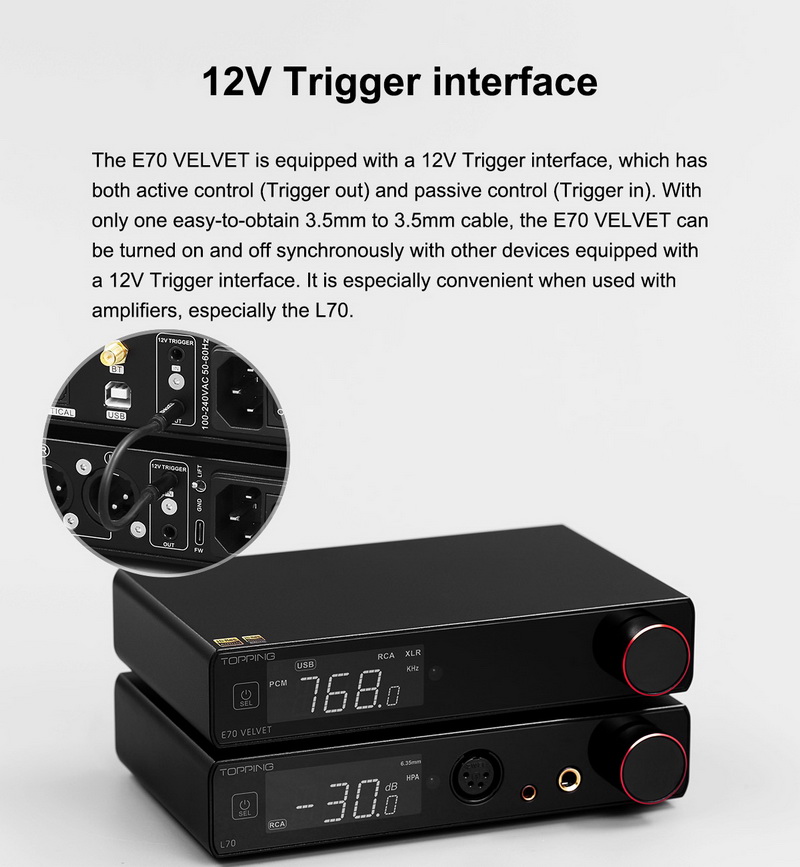 Topping E70 Velvet DAC ตั้งโต๊ะระดับเรือธง รองรับ Dual Hi-RES ประกันศูนย์ไทย