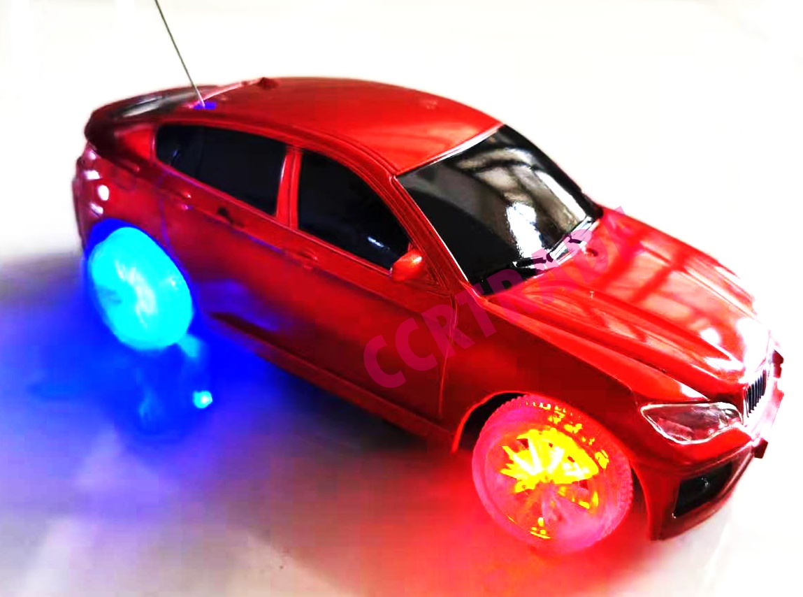 รถแข่งบังคับ RC ล้อไฟ+รีโมทกล่อง 11x34.5 ซม.(1x3)