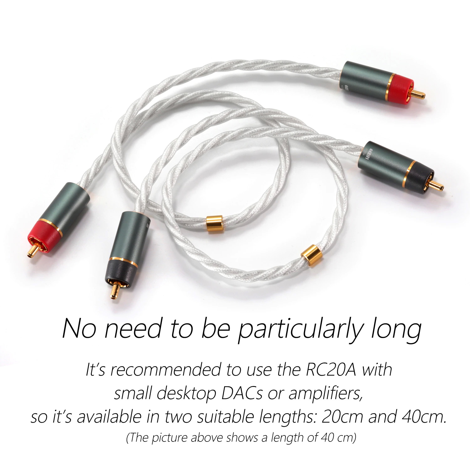 DD RC20A สาย RCA ทองแดง PCOCC สำหรับ DAC/AMP